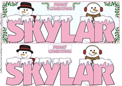 SNOW CAPPED NAMES - SKYLAR PINK