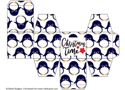 All In One Gift Box - Rows of Penguins