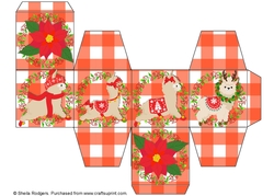 All In One Gift Box - Christmas Llamas