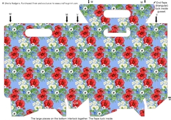 Gusset Sided Gift Bag - Wild Flowers