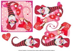 VALENTINE GNOMES COUPLE 2