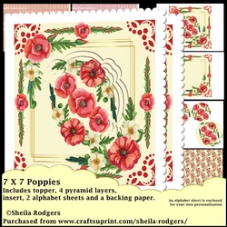 7x7 Poppies