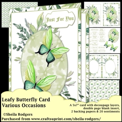 LEAFY BUTTERFLY CARD