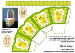 EASTER BASKET 1 - DUCKLING WITH DAFFODIL
