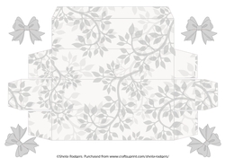 LONG GIFT BOX - GREY LEAVES