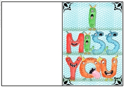 Miss You Monsters Quick Card
