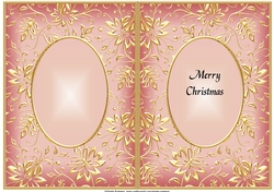 A5 CHRISTMAS INSERT - GOLDEN EMBOSSED 1