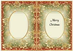 A5 CHRISTMAS INSERT - GOLDEN EMBOSSED 2