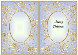 A5 CHRISTMAS INSERT - GOLDEN EMBOSSED 6
