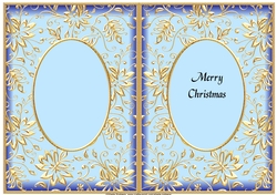 A5 CHRISTMAS INSERT - GOLDEN EMBOSSED 8