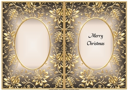 A5 CHRISTMAS INSERT - GOLDEN EMBOSSED 10