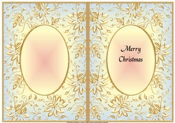 A5 CHRISTMAS INSERT - GOLDEN EMBOSSED 12
