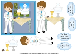 MALE FIRST HOLY COMMUNION - BRUNETTE