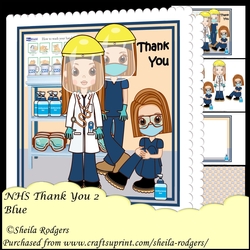 NHS THANK YOU 1 2 BLUE