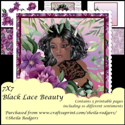 7x7 Black Lace Beauty