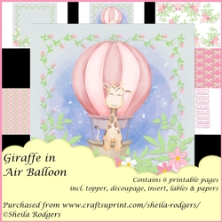 Giraffe in Air Balloon