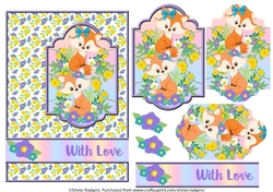 Foxes in Flowers