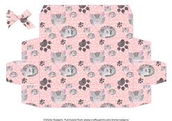 LONG GIFT BOX - CATS ON PINK
