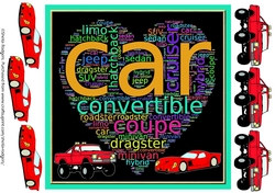 WORD HEART - CAR 