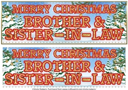 CHRISTMAS GLITTER - BROTHER AND SISTER IN LAW
