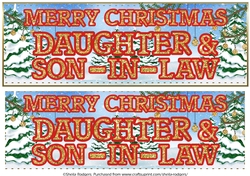 CHRISTMAS GLITTER - DAUGHTER AND SON IN LAW