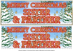CHRISTMAS GLITTER - SISTER AND PARTNER