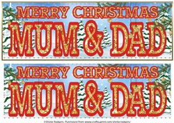 CHRISTMAS GLITTER - MUM AND DAD