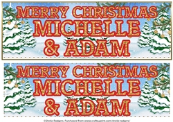 CHRISTMAS GLITTER - MICHELLE AND ADAM