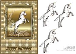 Unicorn on Gold