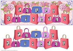 HAPPY BIRTHDAY BAGS AND FLOWERS