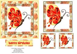 Red Butterfly with Black Spots