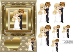 Golden Bride and Groom
