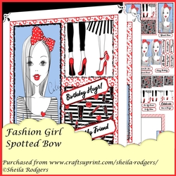 Fashion Girl Spotted Bow