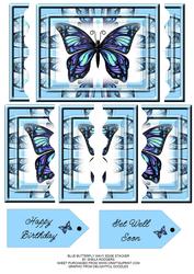 Blue Butterfly Wavy Edge Stacker