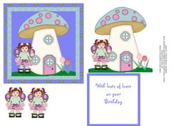 Fairy with Toadstool House