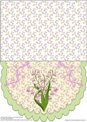 Scalloped Pink Lily of the Valley