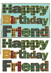 TARTAN BIRTHDAY - FRIEND