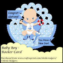 ROCKER CARD - BABY BOY