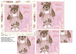 Shabby Bear in Pink Pyramid