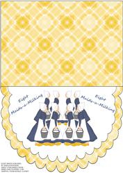 Eight Maids-a-milking