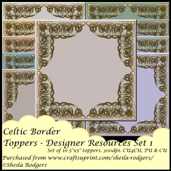 CELTIC BORDER TOPPERS SET 1
