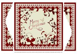 Lace Edged Xmas Design with Scalloped Layers