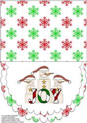 Joy Square Snowmen