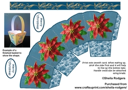 CHRISTMAS BASKET - PONSETTIA