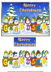 SNOWMEN NAMES A5 - GRANDSON