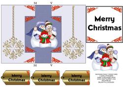 Snowman Family Swing Card