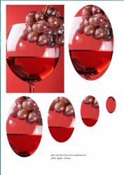 Red Wine and Grapes