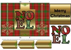 Tartan Noel Swing Card
