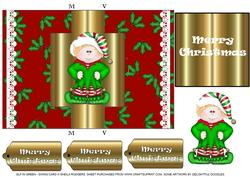 Elf in Green - Swing Card