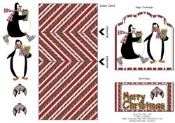 Penguins Easel Card